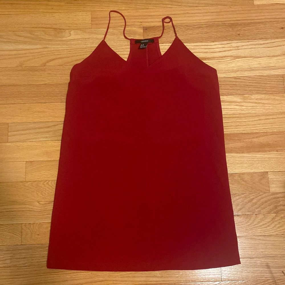 Forever 21 red loose fitted dress